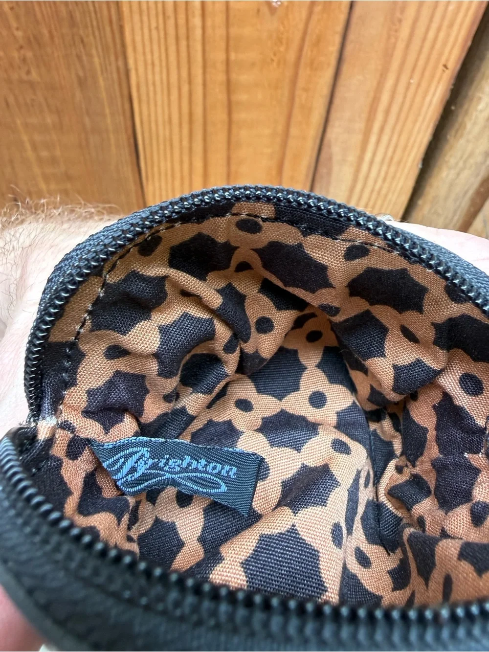 Brighton Y2K pebbled leather zippered makeup/travel bag